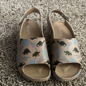 Place Kids Dinosaur Sandals - Tan, Blue, and Green